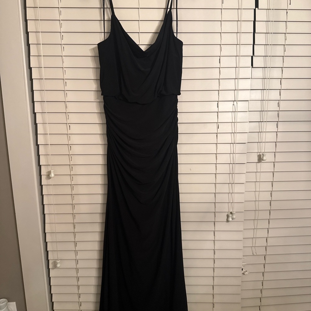 Vince Camuto Black Draped Maxi Dress